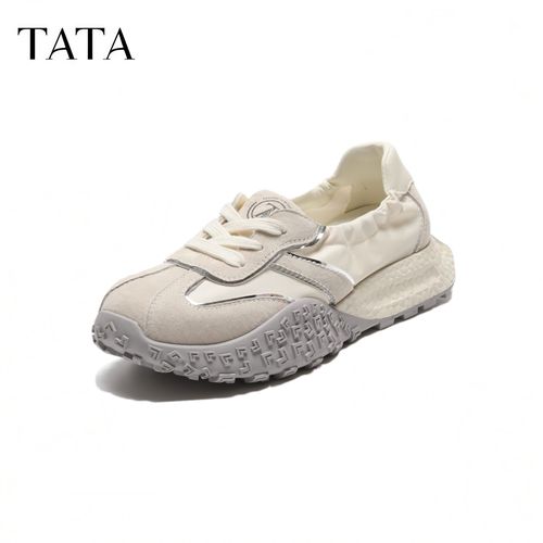 【一秒入夏】TATA他她2025夏新款复古阿甘鞋休闲芭蕾运动鞋CM703BM5主图