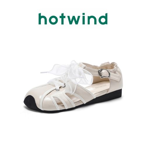 Hotwind/热风包头镂空休闲鞋凉鞋夏季新款软底舒适仙女风时尚凉鞋主图
