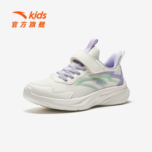 安踏儿童女大童跑鞋2025上新款透气舒适防滑耐磨青少年轻便运动鞋主图
