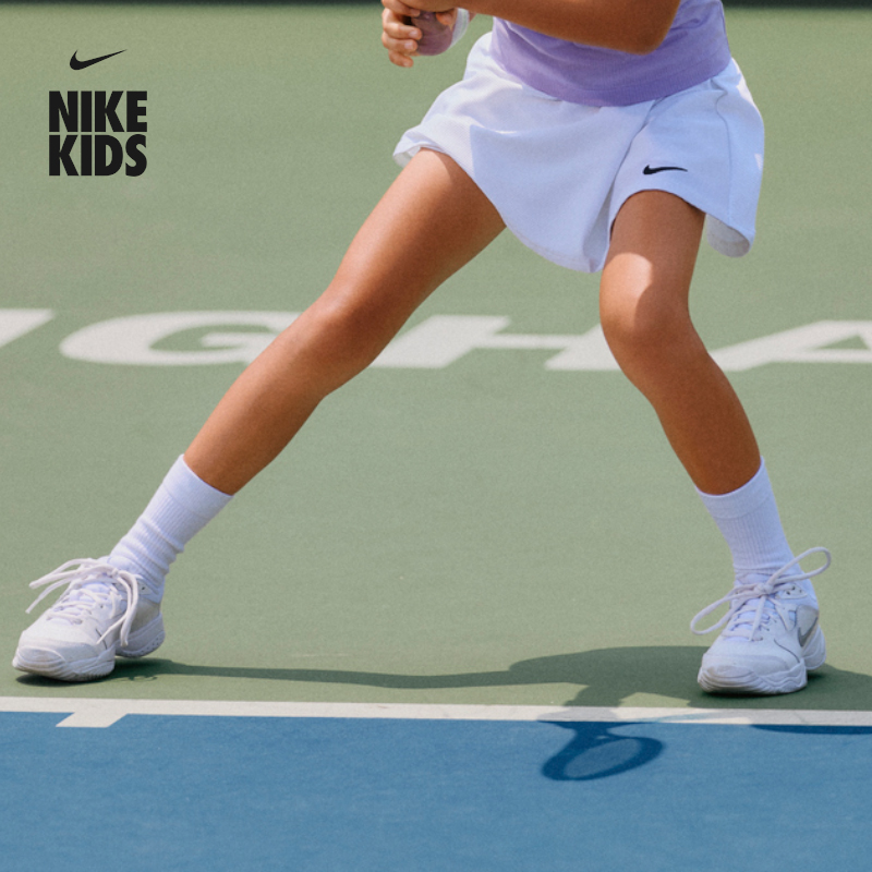 耐克大童缓震网球鞋秋季新款男女童部分皮面运动官方NIKE CD0440主图