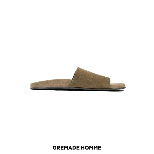 GREMADE ROW风头层牛皮懒人麂皮拖鞋主图