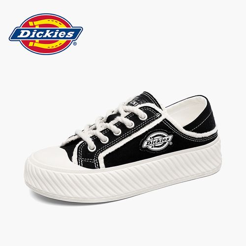 Dickies2025夏季情侣款百搭一脚蹬半拖ins时尚厚底低帮休闲帆布鞋主图