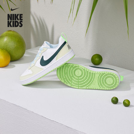 Nike官方COURT BOROUGH LOW RECRAFT耐克酷菠萝大童运动鞋FV8121