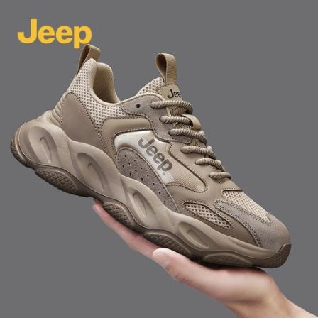 JEEP/吉普2025新款男士老爹鞋秋季运动鞋百搭运动鞋子增高户外鞋