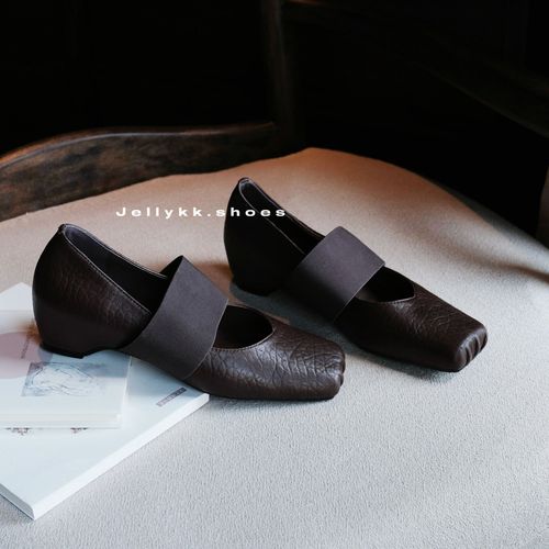 【Jellykk】3/5cm复古法式清冷百搭大象纹设计款芭蕾舞超软时装单鞋主图