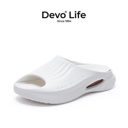 Devo/的沃夏季休闲拖鞋情侣轻便舒适外穿一字软木鞋男鞋女鞋23001