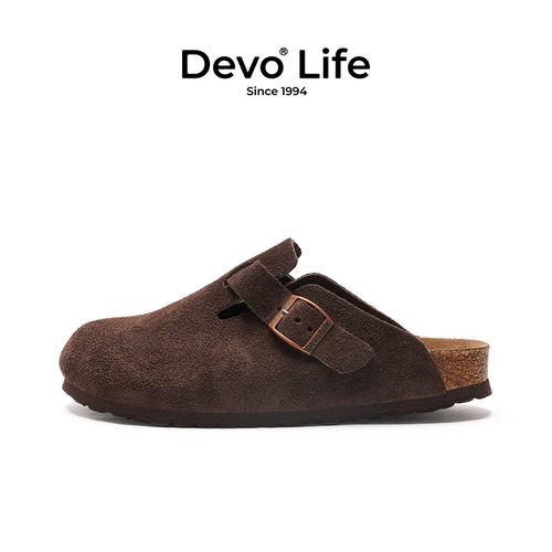 Devo/的沃Devo/的沃软木鞋包头情侣夏季时尚外穿勃肯拖鞋3624主图
