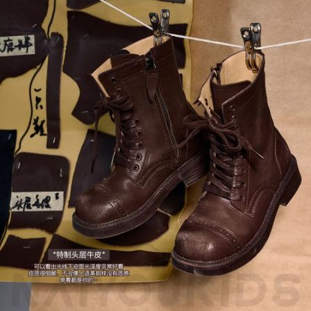 【原版17700】女童复古马丁靴2025秋季新款洋气宝宝皮靴子X484