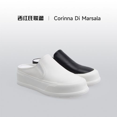 【小马＆大壮】【西红氏联盟】百搭休闲松糕底半拖鞋跟高4.5cm卡码拍大主图