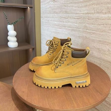 【与然良品】327-101爆款百搭时尚厚底休闲马丁靴
