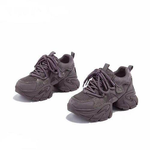 达芙妮新款时尚老爹鞋秋季厚底系带舒适百塔款女鞋透气网面LL主图