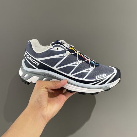 Salomon萨洛蒙XT-6浮雕蓝灰黑白越野户外休闲跑步鞋男女款478640