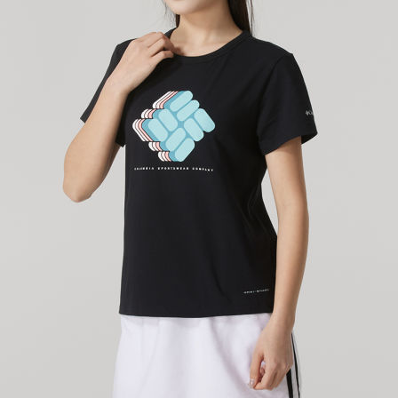 哥伦比亚官方户外T恤女装2025夏季新款透气短袖休闲运动服AR0907