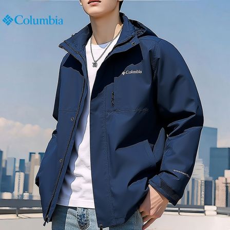 Columbia哥伦比亚户外男女防风冲锋衣徒步徒步夹克连帽外套XE5743