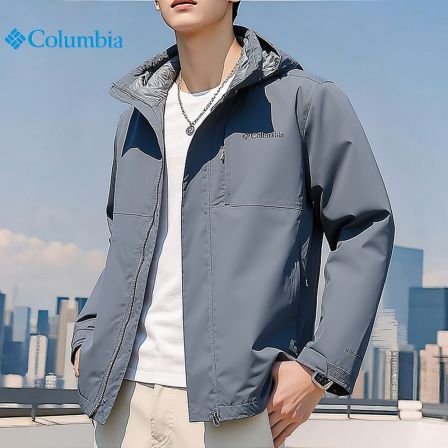 Columbia哥伦比亚户外男女防风冲锋衣徒步徒步夹克连帽外套XE5743