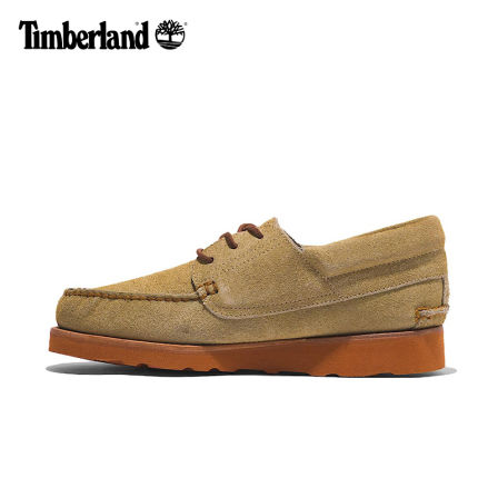 Timberland添柏岚户外男鞋Vibram橡胶防滑牛皮休闲三眼船鞋A2A11