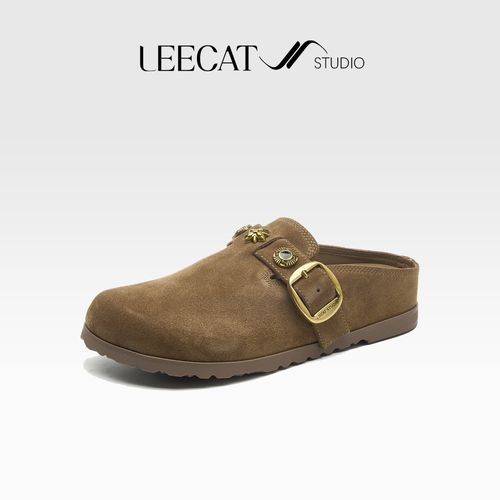 LeeCatStudio | 2025年早秋新款铆钉一脚蹬勃肯拖鞋女LES25Q0348主图