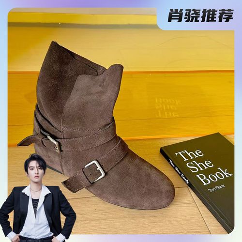 OH 设计师款时尚百搭短靴2025新款短靴靴子 OH8211-2主图