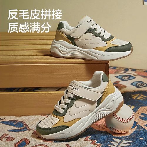 SKECHERS/斯凯奇男女童复古运动鞋百搭软底防滑秋季417100 310593主图