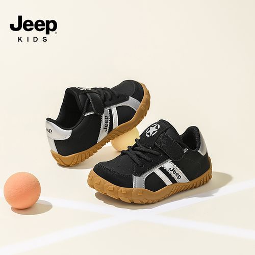 Jeep男童鞋子宝宝学步鞋秋季新款小童皮面女童稳步鞋鞋儿童机能鞋主图