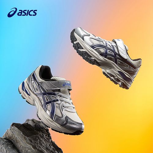 ASICS/亚瑟士童鞋2025新款缓冲运动跑步鞋男女童橡胶减震1014A369主图