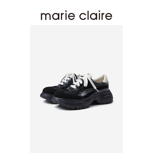 MC女鞋阿甘老爹鞋2025年秋午夜巴黎黑运动休闲鞋marieclaire女鞋主图