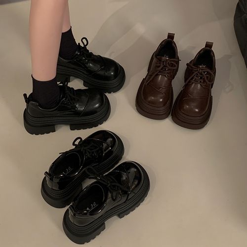【交个朋友专属】贾不假小皮鞋女款2025新款秋季乐福鞋超火女鞋主图