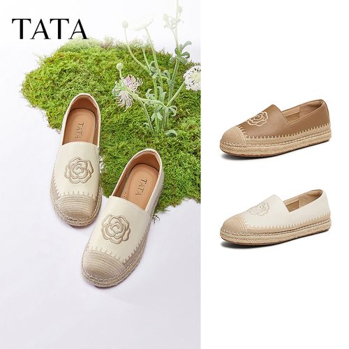 【TATA/他她】时尚休闲小香风渔夫鞋女新款UMK01AA5主图