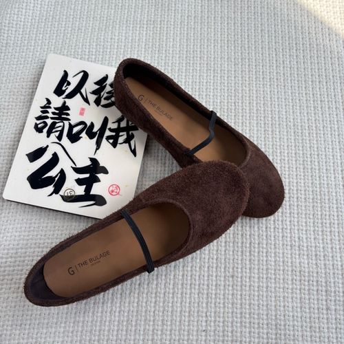 ［春春定制］新款百搭时尚女韩系软底真皮一字带玛丽珍休闲单鞋6787主图