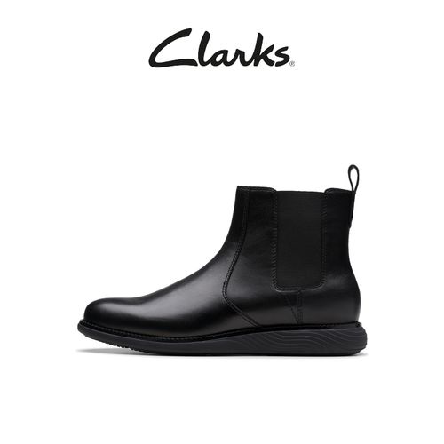 Clarks其乐Novajoy系列新品男士秋冬经典光面轻盈切尔西短靴主图