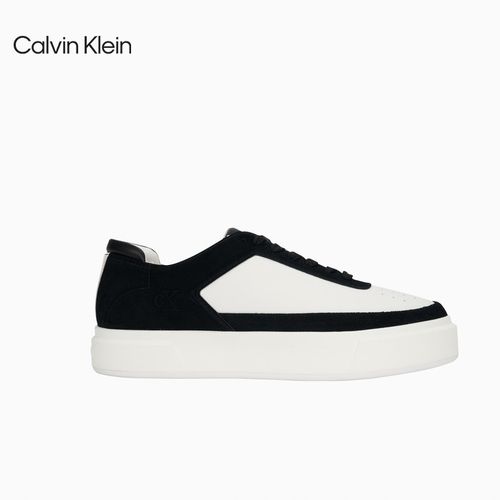 【七夕礼物】CK Jeans25秋季男皮革撞色拼接运动休闲板鞋YM01354主图