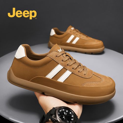 Jeep吉普德训鞋男鞋2025秋季新款琥珀流光风休闲潮流时尚软底板鞋主图