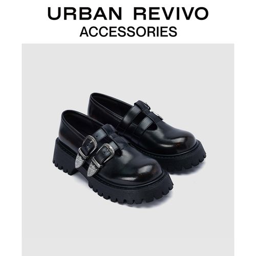 URBAN REVIVO2025秋季新款女士复古厚底玛丽珍单鞋UAYS50093主图