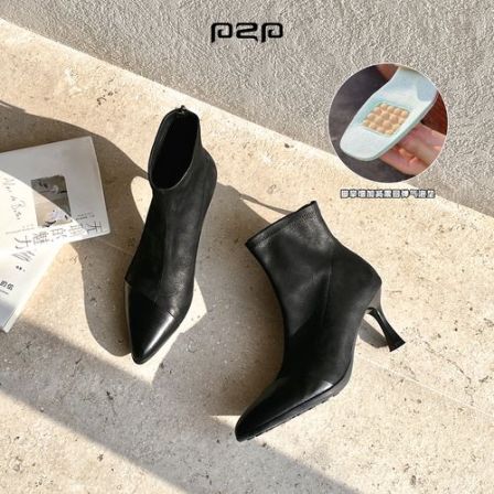 PZP/派中派5.5和7CM尖头细跟时尚美拉德靴子气质御姐范女神鞋子