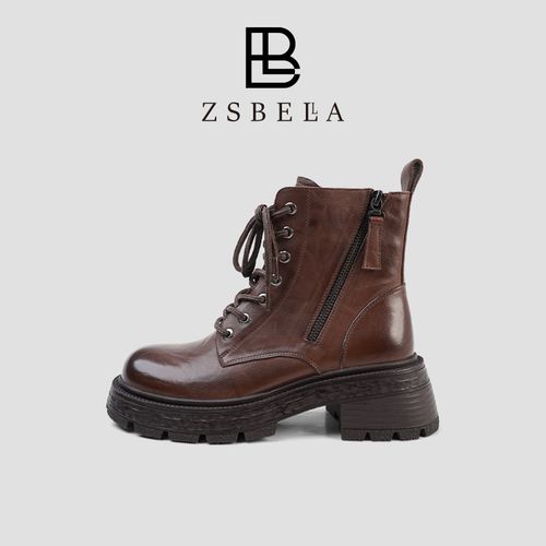 ZSBELLA2025新款女式马丁靴短靴ZS0985主图
