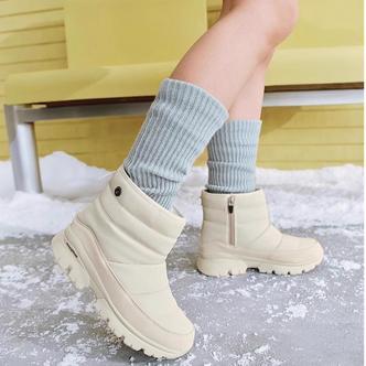 斯凯奇女士时尚舒适保暖防滑户外加绒雪地靴儿童冬季大棉女款
