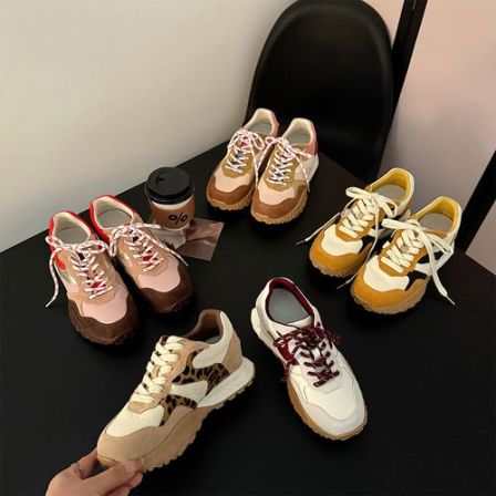 洛姐【范小洛】秋上新！7cm阿甘鞋隐形内增高女鞋休闲运动厚底鞋子