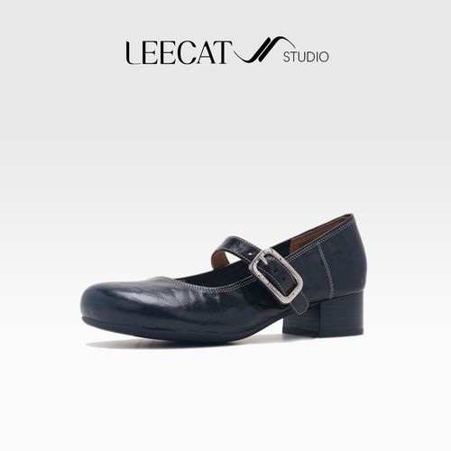 LeeCatStudio | 2025年早秋新款厚底粗跟玛丽珍显脚小LES25Q0395主图
