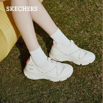 斯凯奇女子款一脚蹬休闲运动鞋低帮舒适百搭简约时尚夏季厚底懒懒