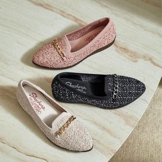 Skechers斯凯奇春季新款韩版女子时尚百搭法式浅口单鞋防滑透气防