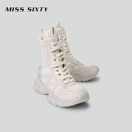 Miss Sixty冬季新款鞋子女时尚机能感网面拼接设计休闲运动风