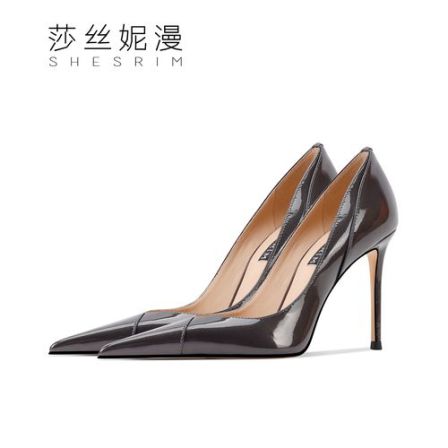 2025年秋季新款时尚尖头浅口职业法式女士高跟鞋 性感细跟优雅