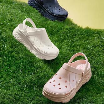 Skechers斯凯奇2024年春新款女白厚底休闲鞋运动鞋沙滩鞋防滑透气