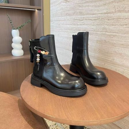 【与然良品】5587-2新款爆款百搭时尚休闲短靴C