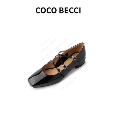 COCO BECCI  2025秋冬新款甜酷玛丽珍单鞋