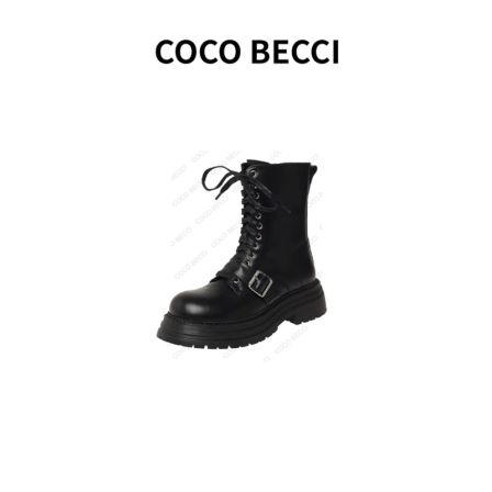 COCO BECCI 25秋新款甜酷风休闲百搭马丁靴