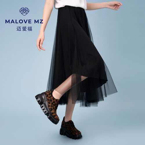 MALOVEMZ透气百搭厚底休闲鞋2024年夏季新款时尚增高女鞋老爹鞋主图