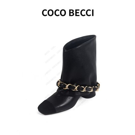COCO BECCI 25秋新款甜酷风小香风重工时髦短靴
