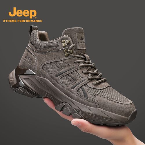 JEEP/吉普秋季时尚男鞋厚底增高休闲百搭潮鞋户外徒步防滑休闲鞋主图
