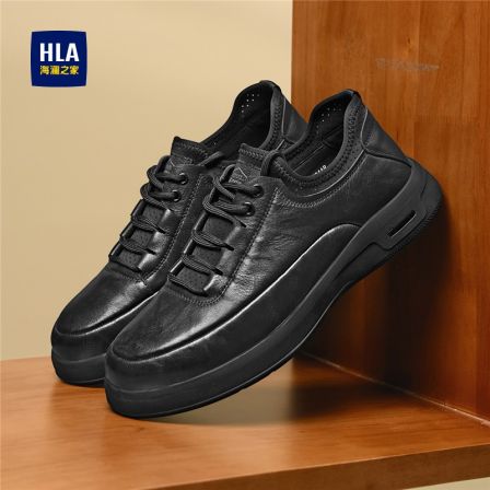 HLA/海澜之家男鞋新款夏季高档商务时尚休闲鞋耐磨户外休闲皮鞋子